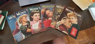 Set 7 Movie Story Magazines Screen/film Vintage