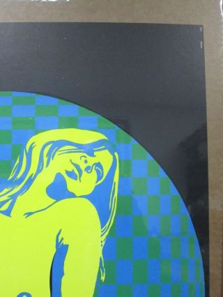 Vintage lovers Black Light Poster 1970 ' s embrace psychedelic In G3878 2