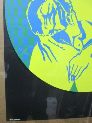 Vintage lovers Black Light Poster 1970 ' s embrace psychedelic In G3878 4