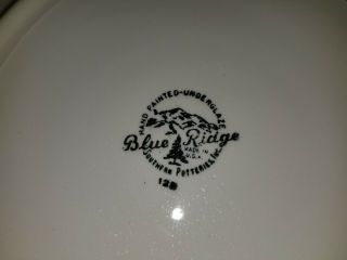 Vintage Blue Ridge Southern Potteries Plates 2 Cock o ' the Walk Candlewick 9.  5 