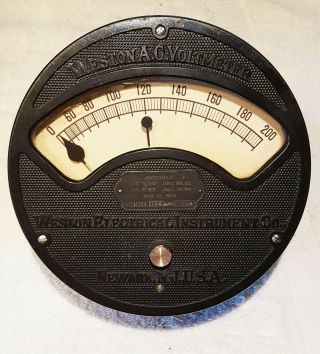 Weston Vintage Volt Meter Cira Early 1900 