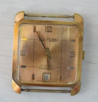 Vintage Collectible Mechanical Wrist Watch Raylon Men 