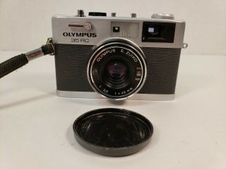 Olympus 35 Rc 35mm Film Camera Olympus E.  Zuiko 1:2.  8 42mm Lens Vintage