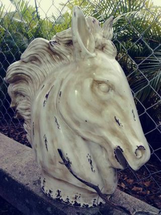 Modern Horse Head/bust Sculpture Statue Figurine.  25 Inches Tall