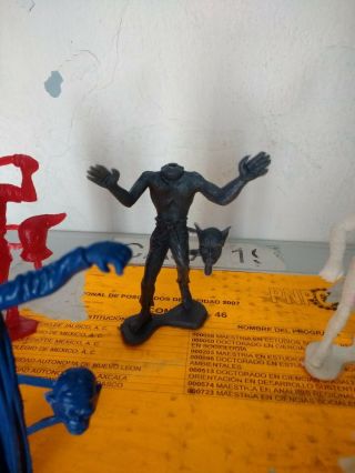 VINTAGE TERROR HORROR MONSTERS UNIVERSAL BOOTLEGS MEXICAN 80 ' S TOYS 6