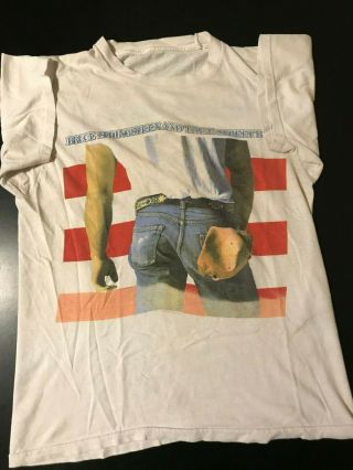 Vintage 80s 1984 Bruce Springsteen Born In The Usa Concert Tour T - Shirt