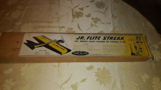 Vintage Top Flite Jr.  Flite Streak Model Airplane Control Line Kit