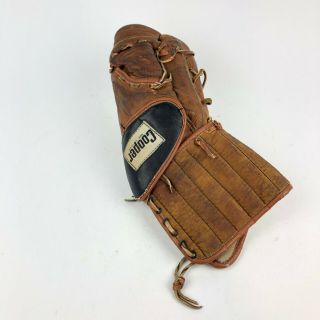 Vintage 1970 Cooper Gm 9 Professional Leather Hockey Snap Action Goalie Glove Lh