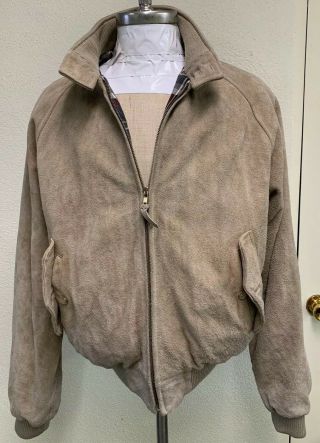 Vintage Ralph Lauren Polo Suede Leather Jacket,  Tan Size Large