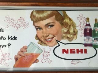 Vintage Nehi Framed Iconic Advertisement - What 