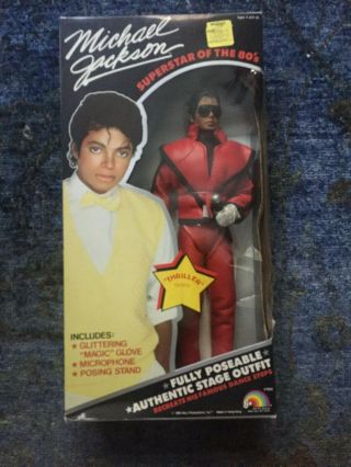 Vintage 1984 Michael Jackson Doll - Thriller Outfit