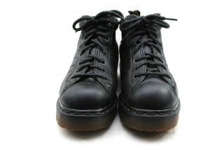 Vintage Dr.  Doc Martens Black Leather Lace Up Combat Ankle Boots Sz UK 6 / US 8 2
