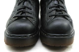 Vintage Dr.  Doc Martens Black Leather Lace Up Combat Ankle Boots Sz UK 6 / US 8 3
