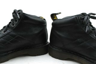 Vintage Dr.  Doc Martens Black Leather Lace Up Combat Ankle Boots Sz UK 6 / US 8 4
