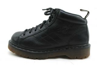 Vintage Dr.  Doc Martens Black Leather Lace Up Combat Ankle Boots Sz UK 6 / US 8 5