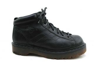Vintage Dr.  Doc Martens Black Leather Lace Up Combat Ankle Boots Sz UK 6 / US 8 8