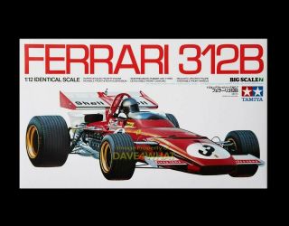 Vintage Tamiya 1/12 Ferrari 312b F1 Regazzoni Andretti Ickx Car Kit 12007 Mib