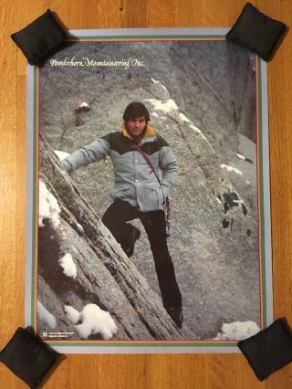 Vintage Powderhorn Mountaineering Ski Apparel Poster 18x24 Jackson Hole Wy Rare