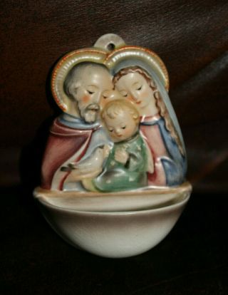 Vtg.  Goebel Hummel Jesus Mary & Joseph Nativity Wall Pocket - Rare -