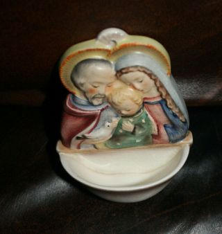 Vtg.  Goebel Hummel Jesus Mary & Joseph Nativity Wall Pocket - Rare - 3