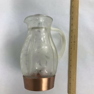 Vintage Jenn - Air Attrezzi Blender Pitcher Frosted Clear Copper