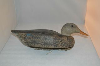 Vintage Duck Decoy By Decoys Unlimited For Abercrombie & Fitch - 19 "