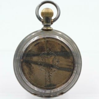 1881 Waltham " Sterling " 7j 18s Coin Silver Hunter Case Pocket Watch For Repair