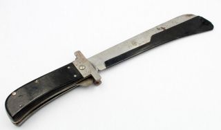 Vintage Folding Pilot Survival 9.  5 " Blade Machete With Blade Gaurd 6295 - 4