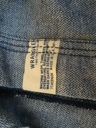 Vtg 1970s Wrangler No Fault Mens Jeans Denim Pants 36X36 Wide Leg Bell Bottom 2