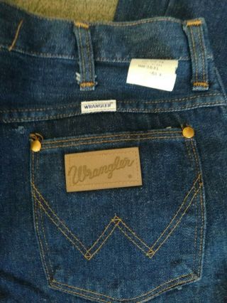 Vtg 1970s Wrangler No Fault Mens Jeans Denim Pants 36X36 Wide Leg Bell Bottom 4