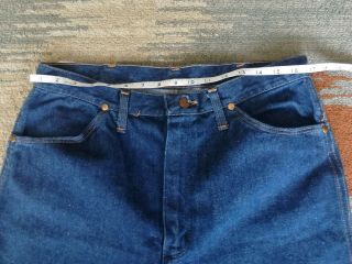 Vtg 1970s Wrangler No Fault Mens Jeans Denim Pants 36X36 Wide Leg Bell Bottom 7