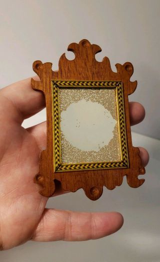 Dollhouse Miniature Vintage Artisan Mel Prescott Mirror