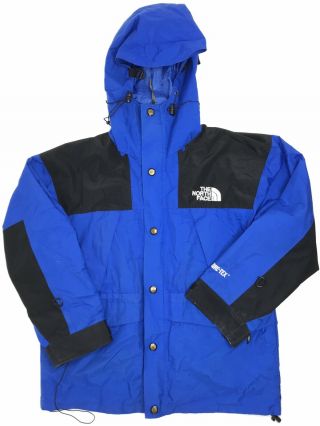 Vtg The North Face Gore - Tex Coat Men Xl? Blue Hooded Winter Jacket