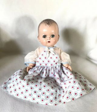 Vintage 50s Ideal Betsy Wetsy Doll 12” Dress Sleepy Eyes Squeaking Belly 2252077