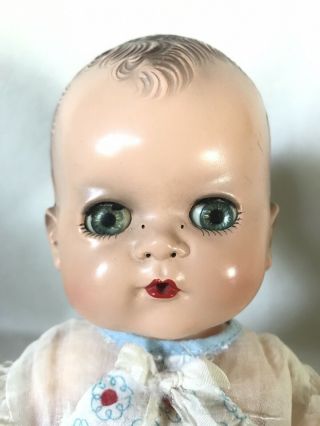 Vintage 50s Ideal Betsy Wetsy Doll 12” Dress Sleepy Eyes Squeaking Belly 2252077 2