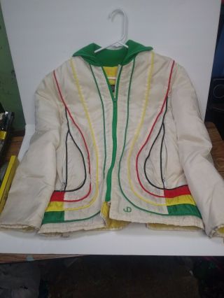 Vintage 1970s John Deere Snowmobile Winter Suit Mens Womens Jacket Medium