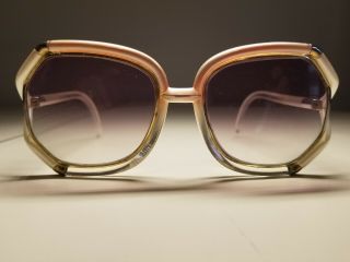 Ted Lapidus Paris France Vintage Ladies Glasses Tl 10 45 Pearl White/gold 1970 