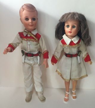 Vintage Vogue 1950’s Ginny Dolls Cowgirl And Cowboy