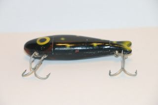 Bingo lure Floater Unique and Rare color Black with yellow spots and tail Texas 3