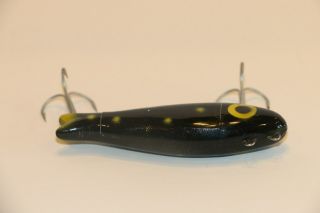 Bingo lure Floater Unique and Rare color Black with yellow spots and tail Texas 4