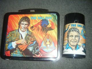 Vintage The Fall Guy Lee Majors Metal Lunchbox W/thermos 1980’s 1981 Great Box