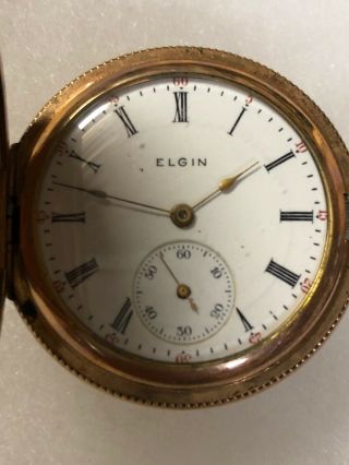 Vintage Elgin Pocket Watch Gold Filled