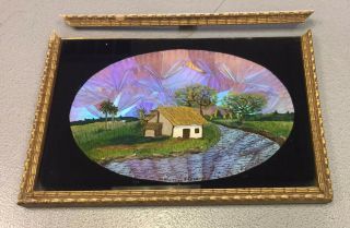 Vintage Butterfly Wing Art ‘mi Ranchito En Paraguay’ By H.  Skell