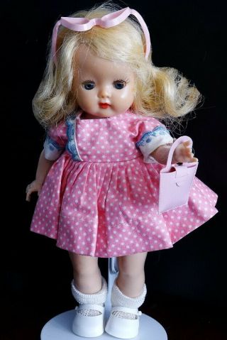 Vintage 8 " Nancy Ann Story Book Doll Muffie Blonde Walker
