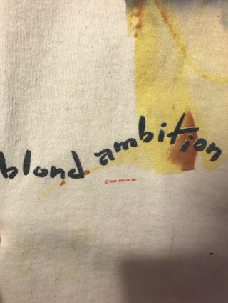 Authentic Madonna Blond Ambition Tour T Shirt XLarge - 1990 3