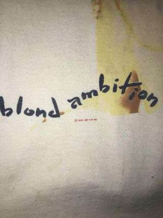 Authentic Madonna Blond Ambition Tour T Shirt XLarge - 1990 7