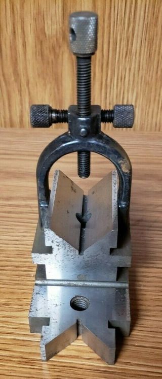 Vintage STARRETT TOOLMAKERS V - BLOCK AND CLAMP No.  567 Made in USA 3