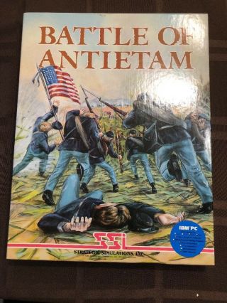 Battle Of Antietam By Strategic Simulations For Ibm Pc Vintage 1985 Ssi Big Box