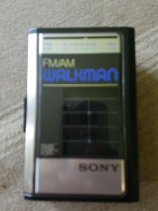 Vintage Sony Walkman Wm - F41 Stereo Cassette Player Fm - Am Radio Belt Clip