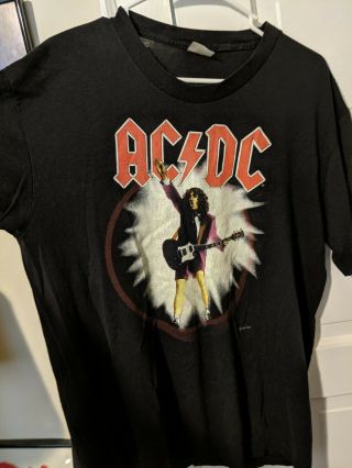 Vintage Ac/dc T - Shirt Blow Up Your Video Tour 1988 Xl